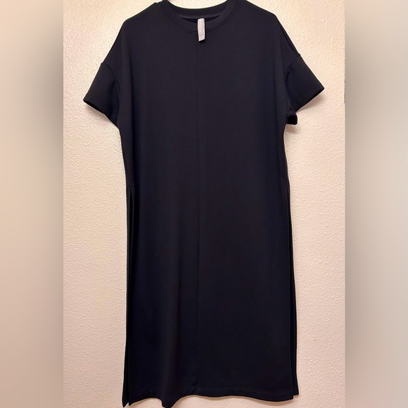 Athleta Sedona Sweatshirt Dress Black- Size Small - Picture 7 of 9